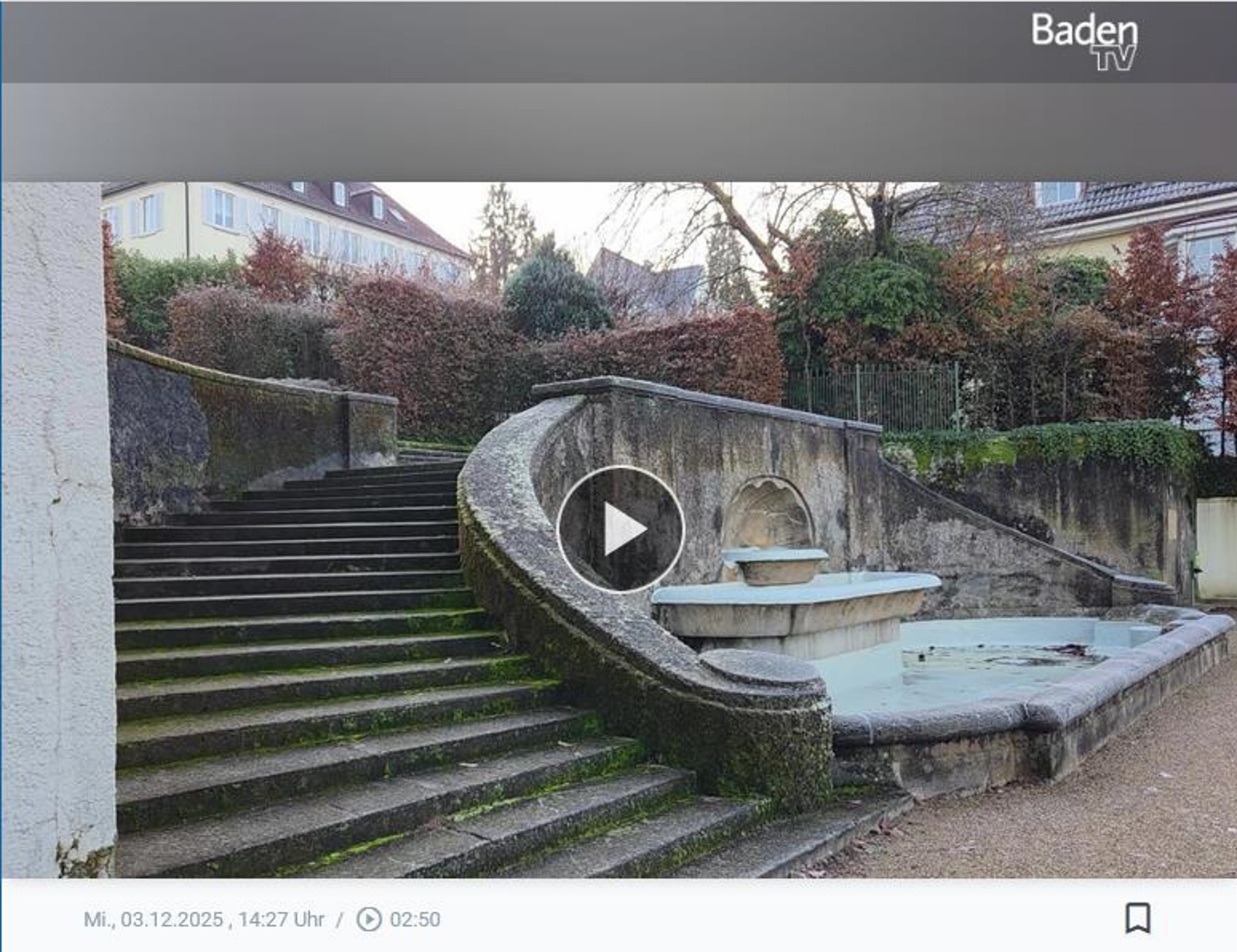 Rekonstruktion Font�nenbrunnen / Spatenstich